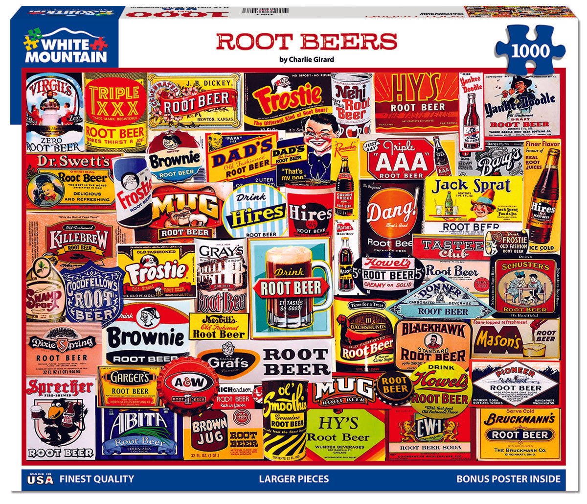 Root Beers (2085pz) - 1000 Piece Jigsaw Puzzle