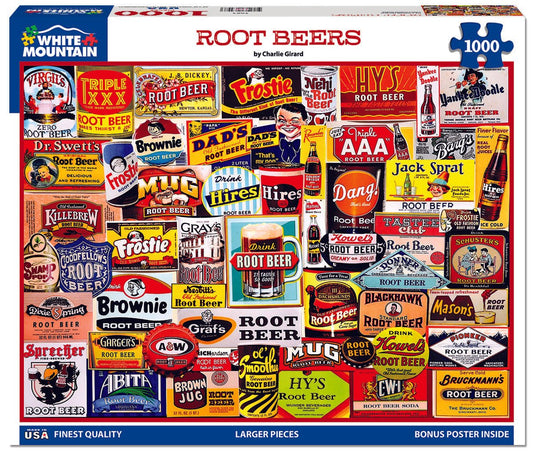Root Beers (2085pz) - 1000 Piece Jigsaw Puzzle