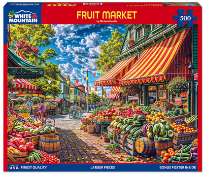 Fruit Market (2090pz) - 500 Piece Jigsaw Puzzle