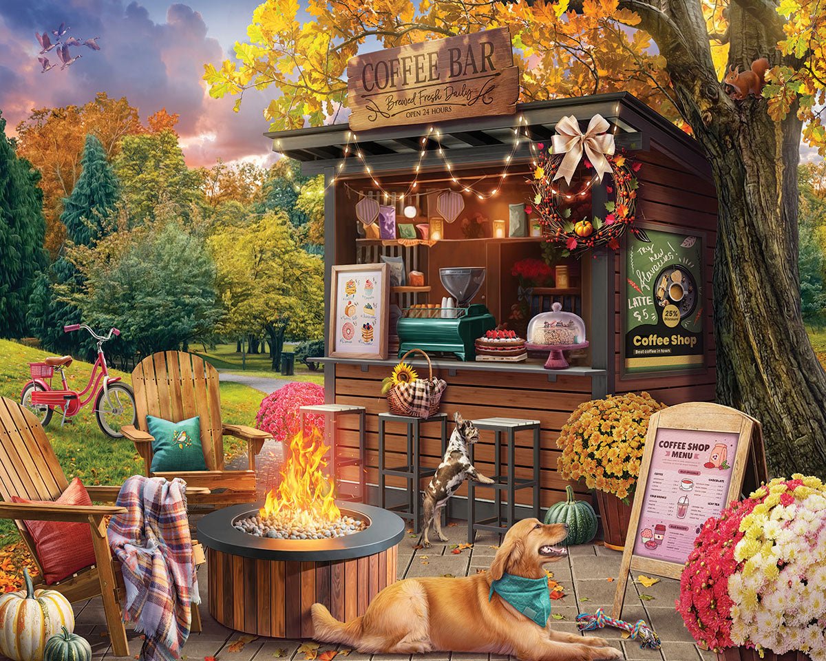 Parkside Coffee Retreat (2092pz) - 1000 Piece Jigsaw Puzzle