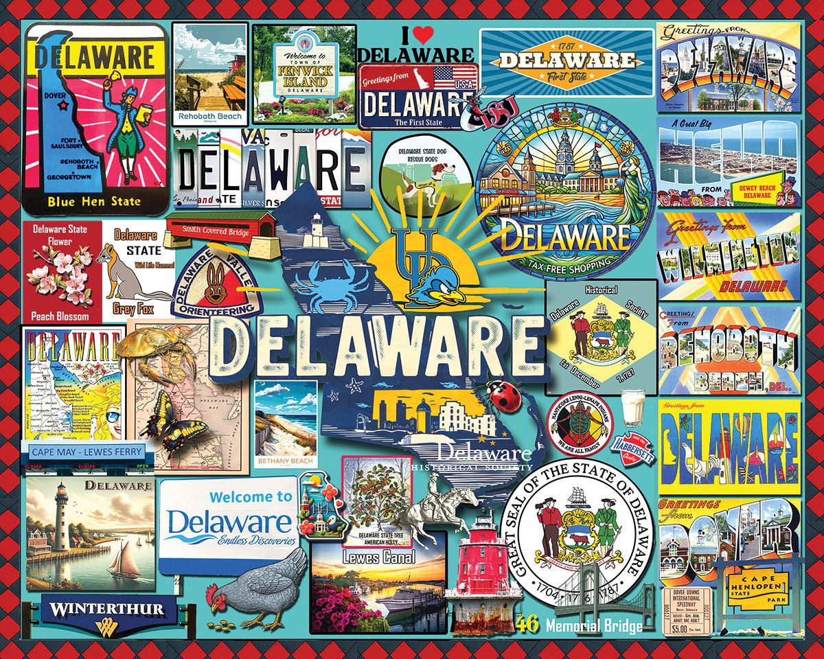 I Love Delaware (2108pz) - 1000 Piece Jigsaw Puzzle