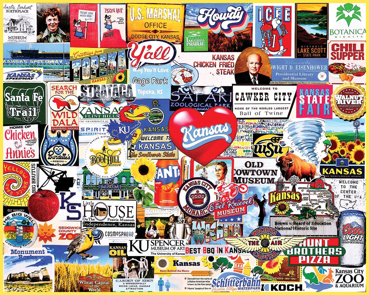 I Love Kansas (2114pz) - 1000 Piece Jigsaw Puzzle