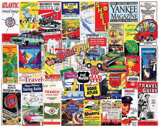 US Maps & Travel Guides (2163pz) - 1000 Piece Jigsaw Puzzle