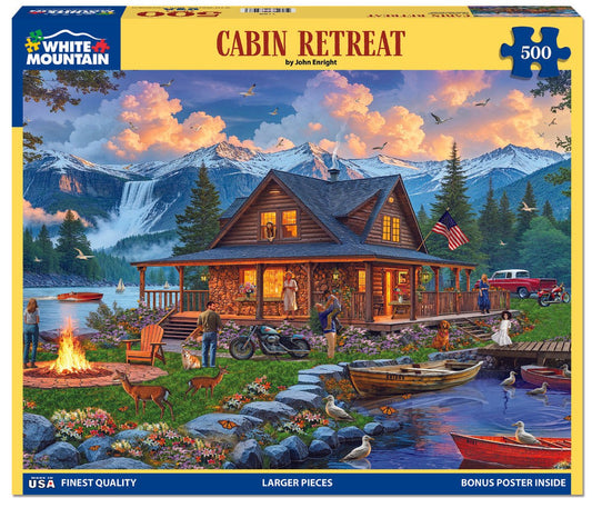 Cabin Retreat (2166pz) - 500 Piece Jigsaw Puzzle