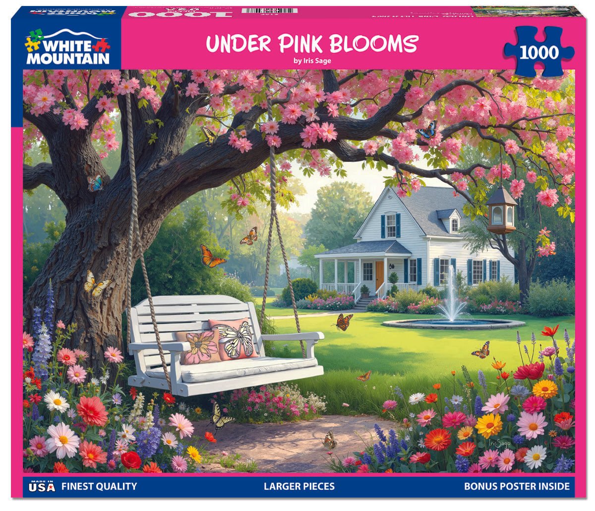 Under Pink Blooms (2167pz) - 1000 Piece Jigsaw Puzzle