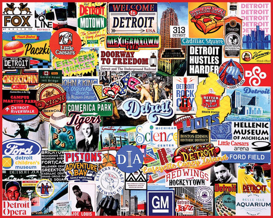I Love Detroit (2173pz) - 1000 Piece Jigsaw Puzzle
