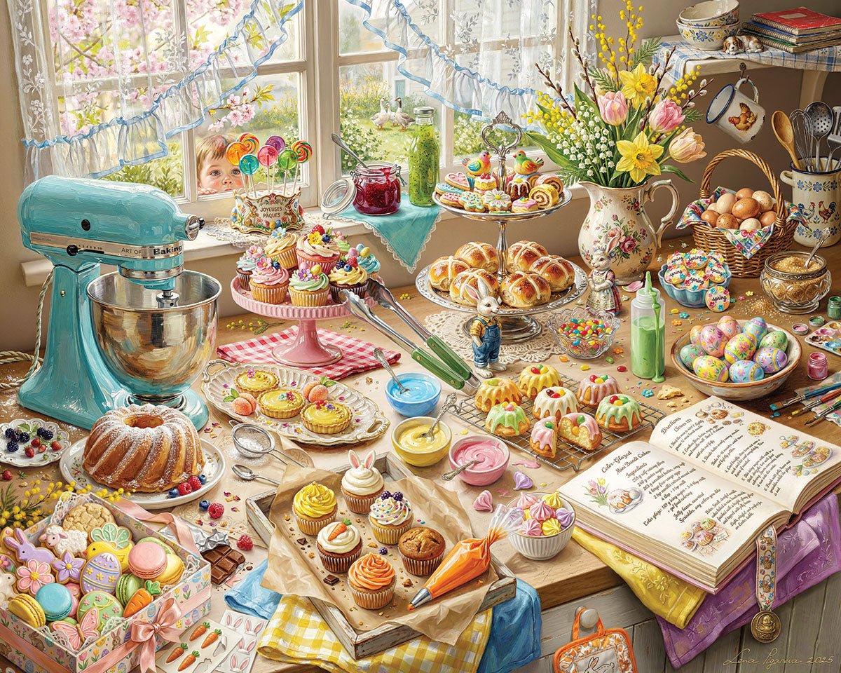 Easter Baking (2186pz) - 1000 Piece Jigsaw Puzzle
