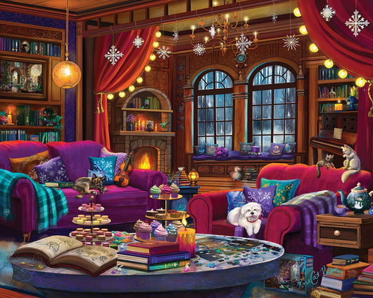 Winter Book Haven (2187pz) - 1000 Piece Jigsaw Puzzle