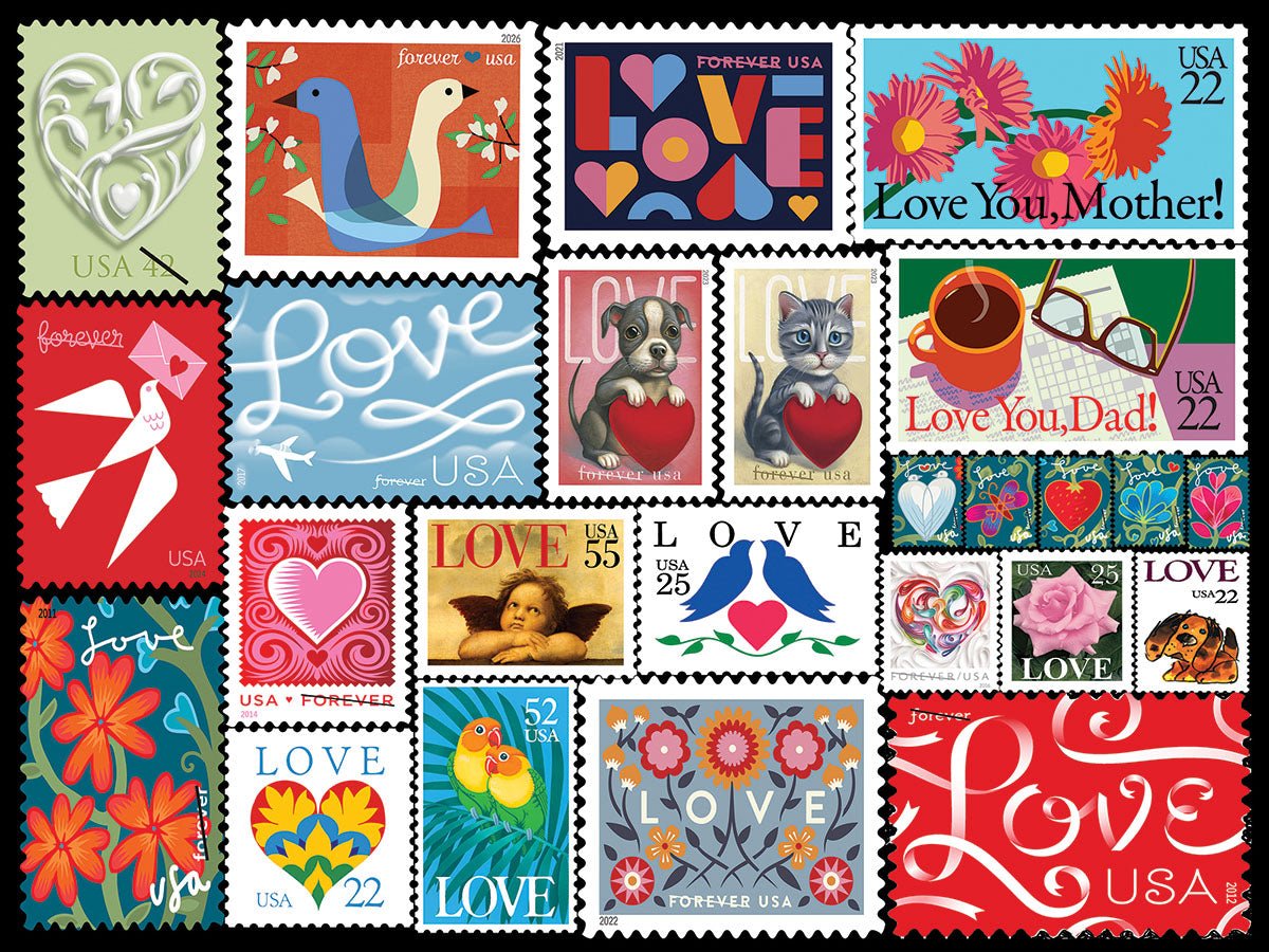 Love Stamps 2 (2188pz) - 500 Piece Jigsaw Puzzle