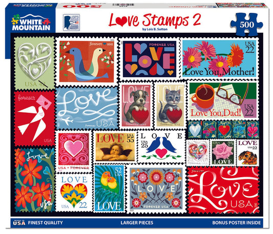 Love Stamps 2 (2188pz) - 500 Piece Jigsaw Puzzle