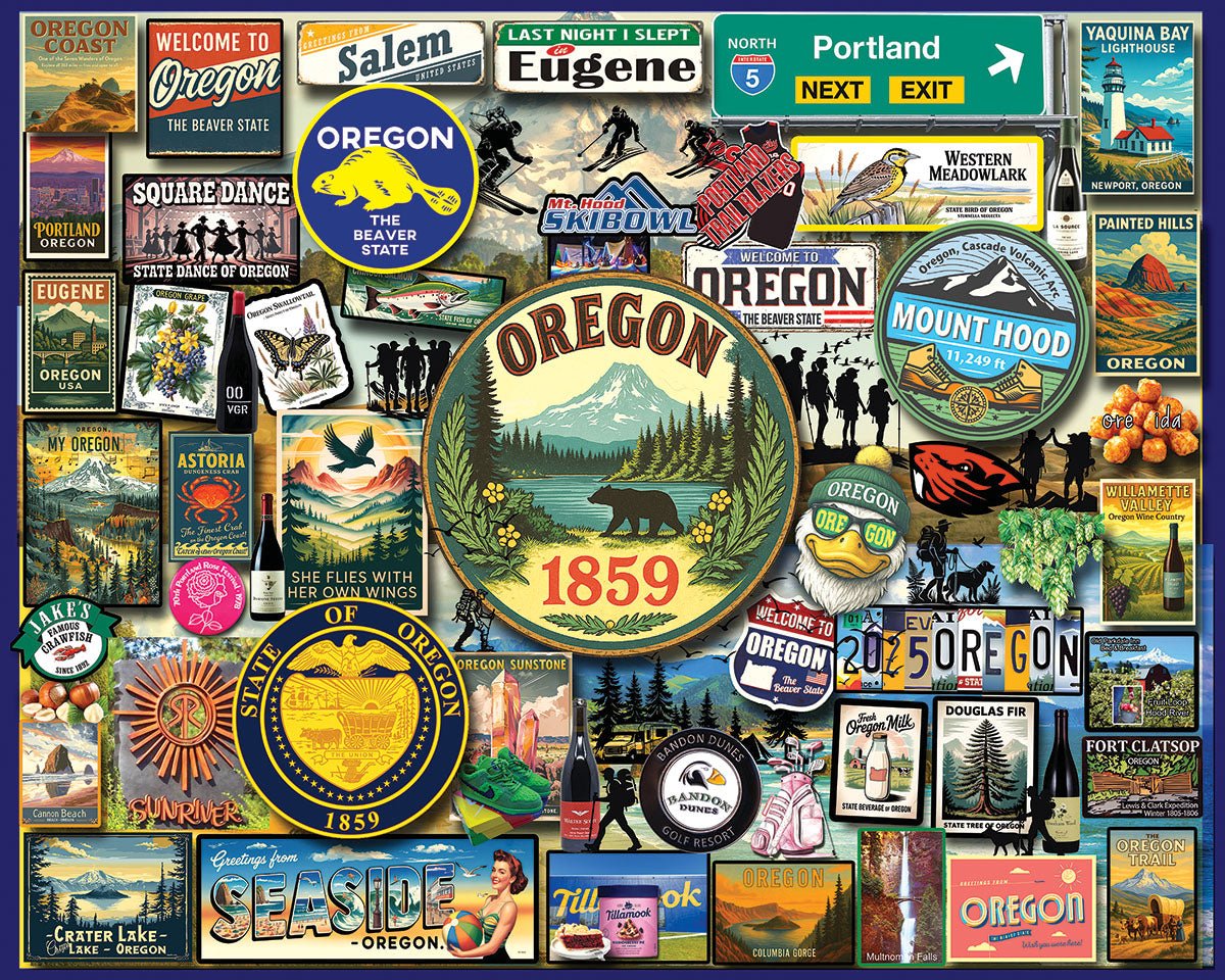 I Love Oregon (2190pz) - 1000 Piece Jigsaw Puzzle