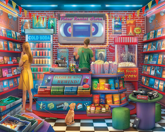 Video Rental Store (2195pz) - 1000pc Jigsaw Puzzle