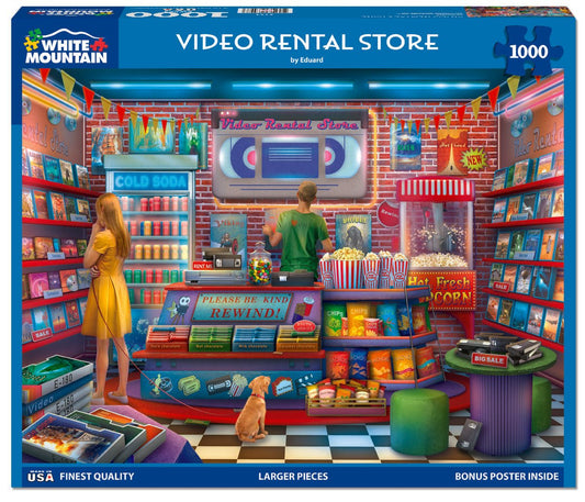 Video Rental Store (2195pz) - 1000pc Jigsaw Puzzle