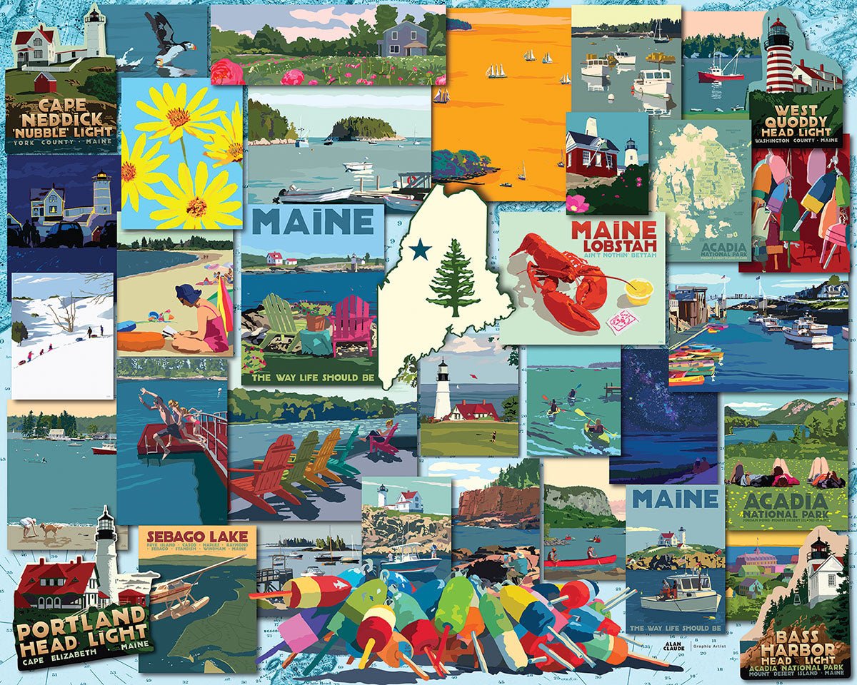 Maine Life (2202pz) - 1000 Piece Jigsaw Puzzle