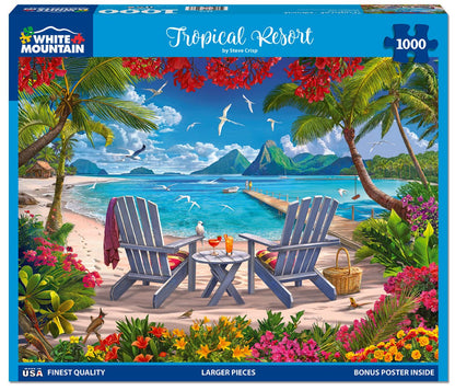 Tropical Resort (2218pz) - 1000 Piece Jigsaw Puzzle