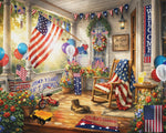 Patriotic Porch (2232pz) - 1000 Piece Jigsaw Puzzle