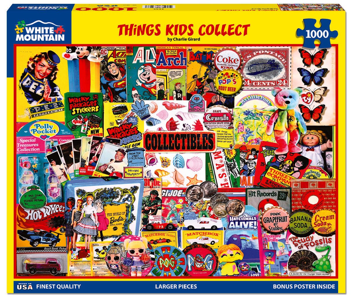 Things Kids Collect (2233pz) - 1000 Piece Jigsaw Puzzle