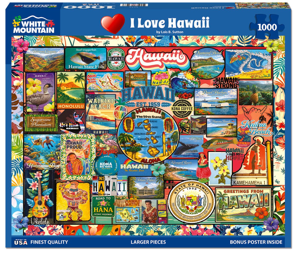 I Love Hawaii (2235pz) - 1000 Piece Jigsaw Puzzle