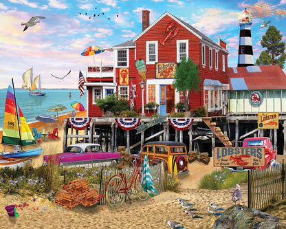 Lobster Wharf (2262pz) - 500 Piece Jigsaw Puzzle
