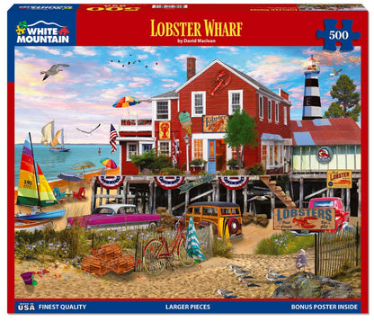 Lobster Wharf (2262pz) - 500 Piece Jigsaw Puzzle