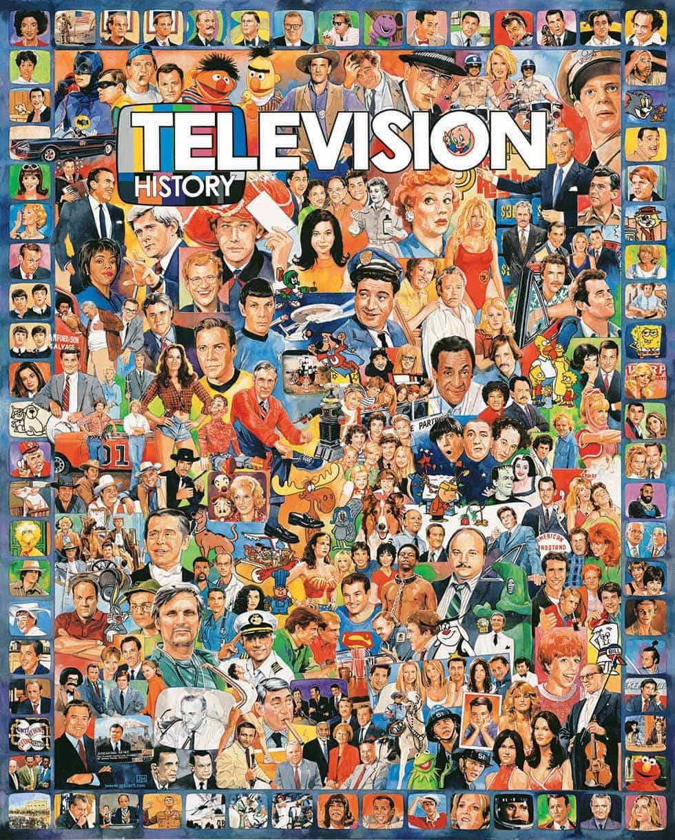 Television History (270pz) - 1000 Piece Jigsaw Puzzle