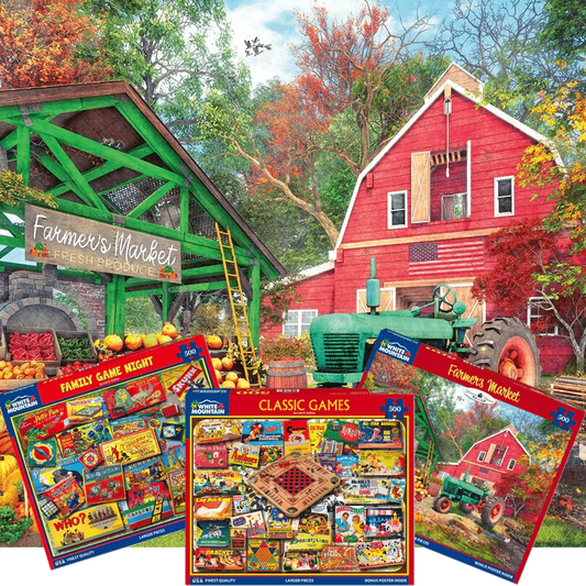 1 Year Puzzle Subscription Bi-monthly 300-500 Piece - Gift