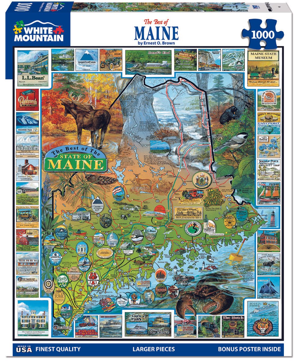 Best of Maine (94pz) - 1000 Piece Jigsaw Puzzle