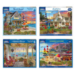 Set of 4: Artist David Maclean - Coastal Retreats Bundle 1000 piece