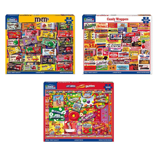Set of 3:  I Love Candy Bundle 1000 piece