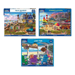 Set of 3: Seaside Retreats Bundle 1000 piece
