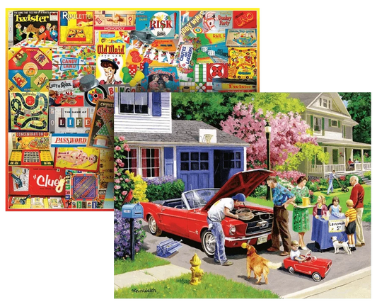 Set of 2: Nostalgic Puzzle Bundle 1000 piece