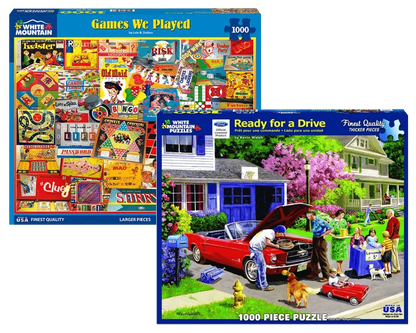 Set of 2: Nostalgic Puzzle Bundle 1000 piece