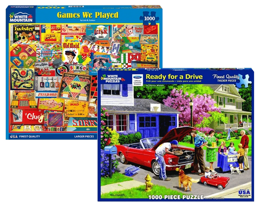 Set of 2: Nostalgic Puzzle Bundle 1000 piece