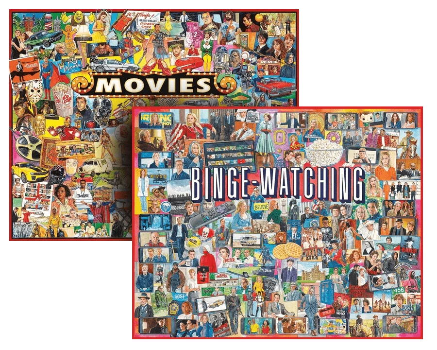 Set of 2: Artist Jim Mellett- Pop Culture Bundle 1000 piece