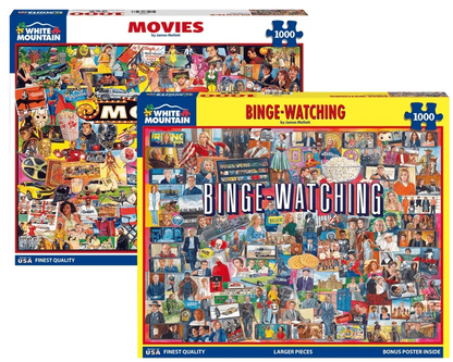 Set of 2: Artist Jim Mellett- Pop Culture Bundle 1000 piece
