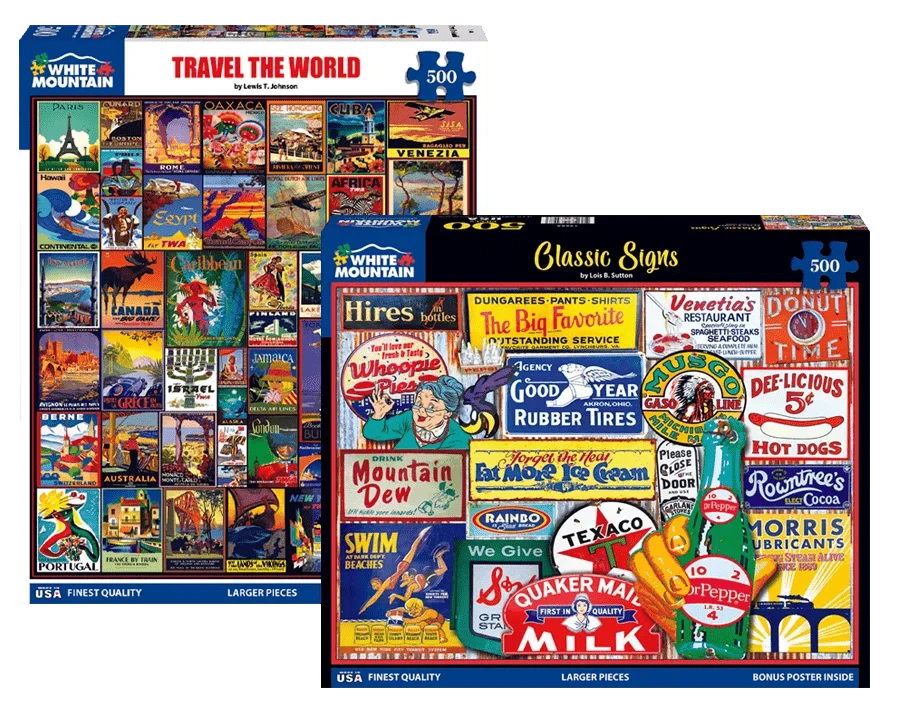 Set of 2: Best Selling 500 Piece Puzzle Bundle