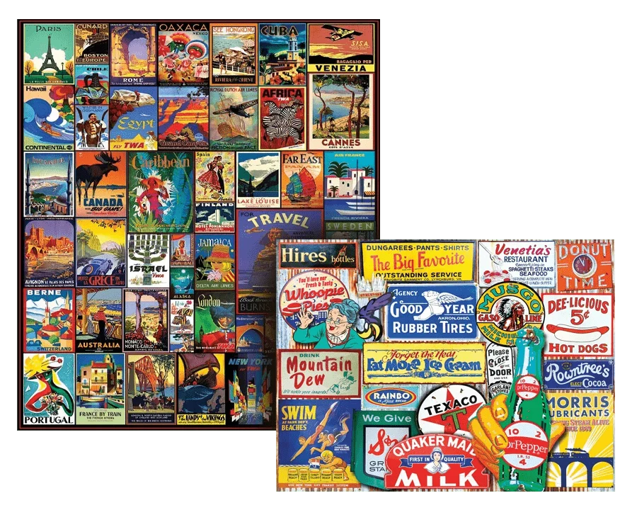 Set of 2: Best Selling 500 Piece Puzzle Bundle