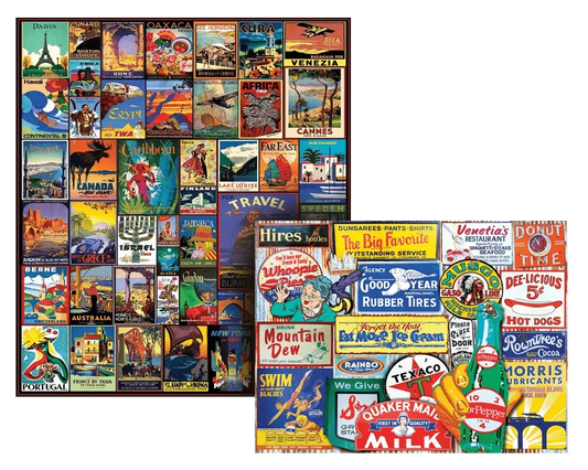 Set of 2: Best Selling 500 Piece Puzzle Bundle