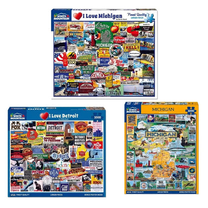 Set of 3: Michigan Bundle 1000 piece