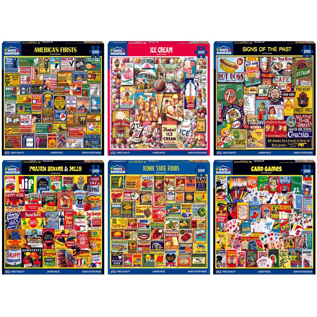 Set of 6: Collage  Bundle 1000 piece